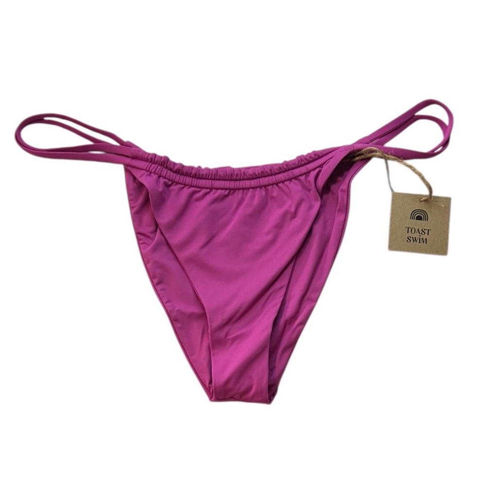 Toast Swim x Free People Signature Tunnel Bottom Purple Orchid Bikini XL…